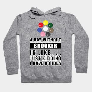 A day without Snooker is like.. just kidding I have no idea Hoodie